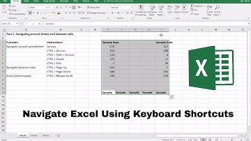 Excel Keyboard Shortcuts: Navigating Sheets, Tabs & Highlighting Data