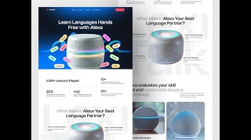LexiTalk - Language Learning Alexa Skill Landing Page