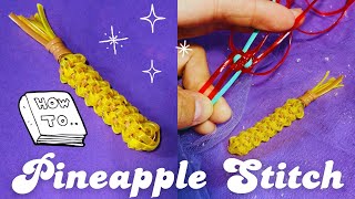 How to Start the Pineapple Stitch for Lanyard, Gimp, Boondoggle Keychains *beginner friendly*
