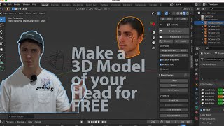 Make a 3D model of your face for FREE in Blender!! -Facebuilder Addon- screenshot 5