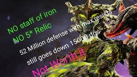 Dawn of titans - zabava defeating growthurn 57M 100% all element, 92%meele resist