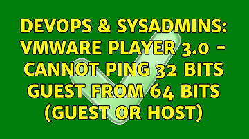 DevOps & SysAdmins: Vmware Player 3.0 - cannot ping 32 bits guest from 64 bits (guest or host)