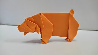 How To Fold a Paper Bear - Origami Bear Step By Step