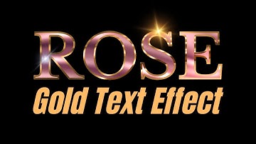 Shiny Rose Gold Text Effect Canva Typography Tutorial