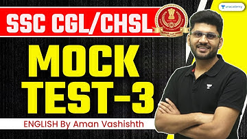 SSC CGL/.CHSL 2023 I English Mock Test I English Previous Years Question I Part-3 I  Aman Vashishth