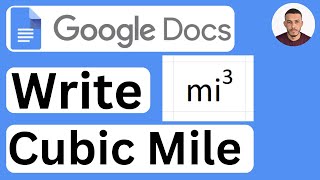 How to Type Cubic Mile (mi³) in Google Docs - Easy to Follow