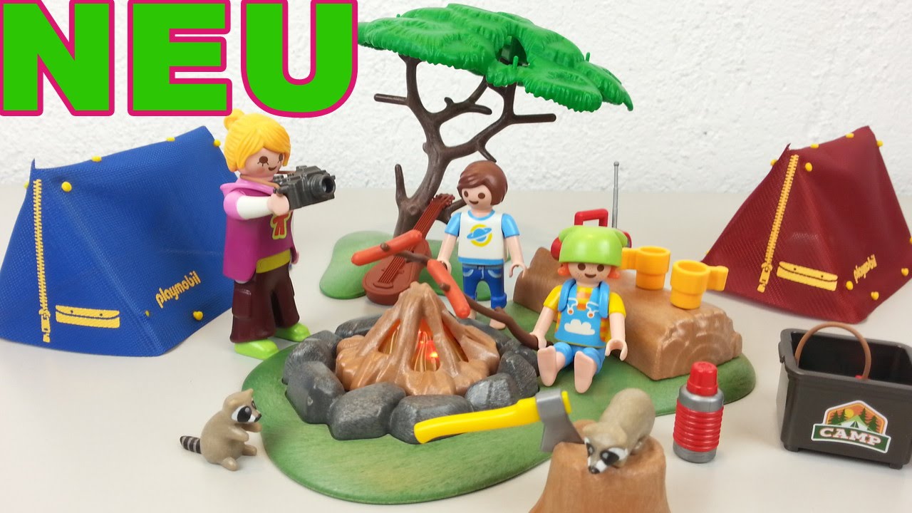 Playmobil Zeltlager mit LED Lagerfeuer 6888 auspacken seratus1 Neuheit 2016