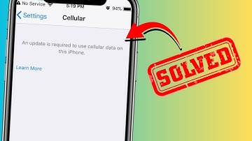 An Update is Required to Use Cellular Data on This iPhone | iOS 17 | 2023 | Fix
