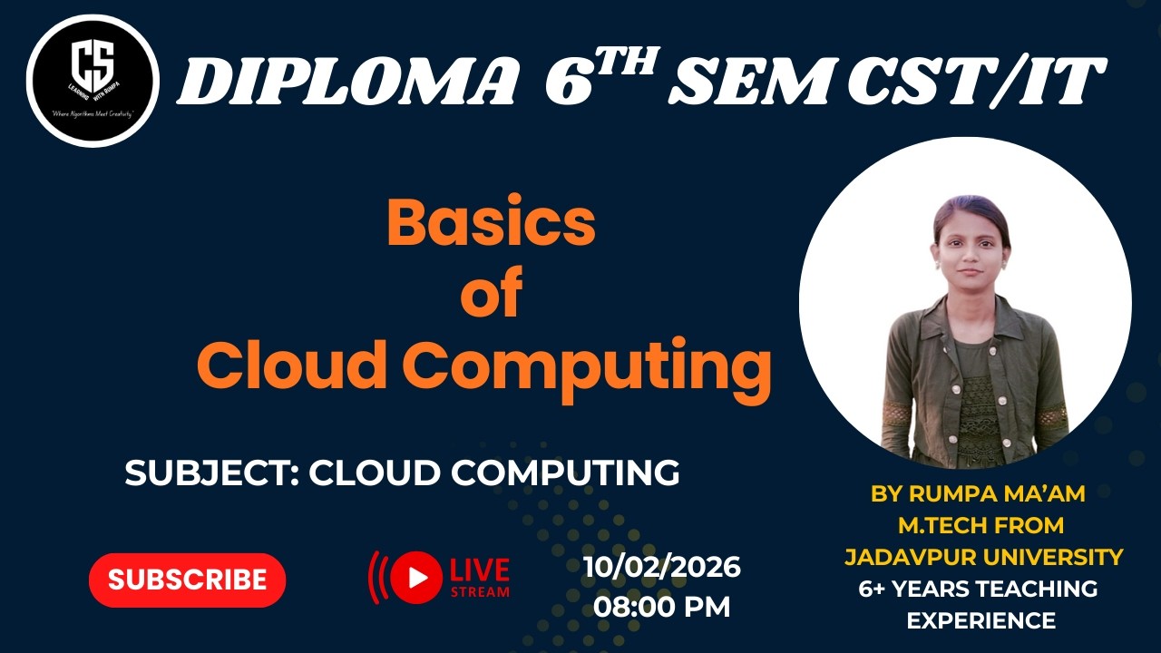 Basics of Cloud Computing | Diploma 6th Semester | By CS Learning with ...