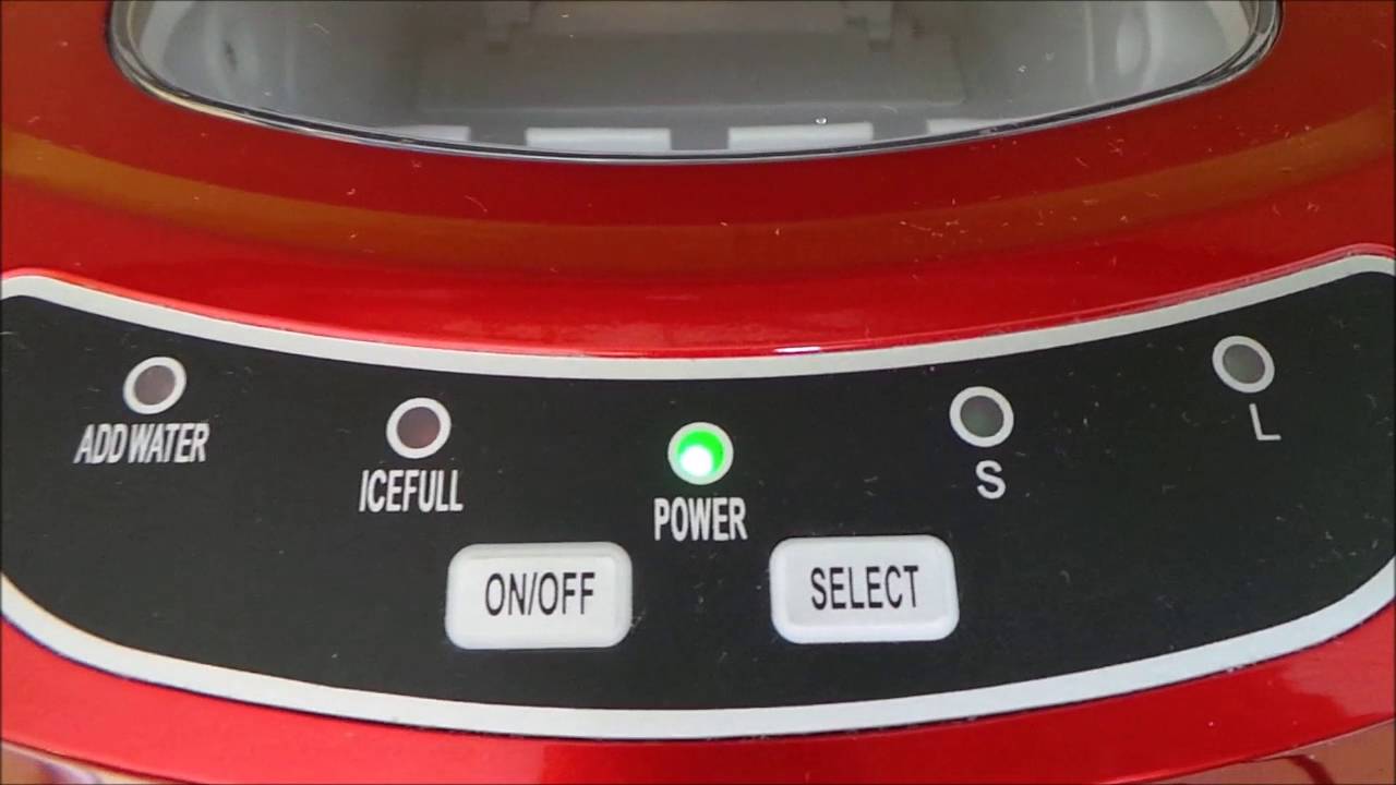 NEW Igloo Red ICE102 Portable Countertop Electronic Ice Maker +Scooper,  Tray 782386473110