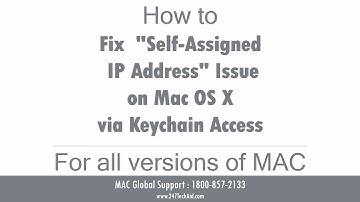 How to Fix Self Assigned IP Address Issue on Mac OS X via Keychain Access - Support 1800-563-5020