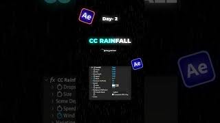 Easiest Way To Create Rainfall Effect in After Effects | Day 2 #animation #aftereffects #motion