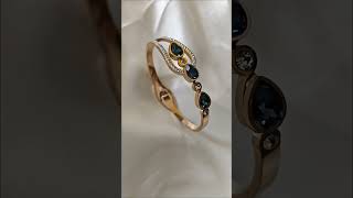 Comment for the order Rose Gold-Plated Bangle Bracelet with Blue Teardrop Stones &amp; Crystal Accents