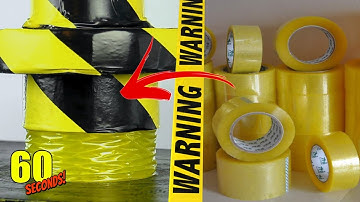 60 SECONDS Experiment - HYDRAULIC PRESS VS Scotch Tape | CRASH TEST