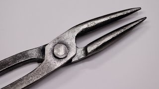 Blacksmithing - A lesson on Forging Scrolling Tongs scrolling pliers