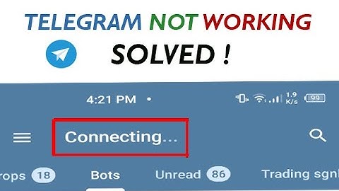 How to Fix Telegram Not Working | Telegram Connecting / Stuck Problem - Solved