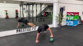 Kettlebell Angled Push Ups demonstration