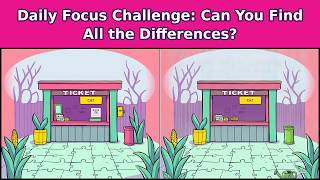 Daily Focus Challenge Corn Maze Entrance Booth 4 Puzzles Find All the Differences in 90s Each