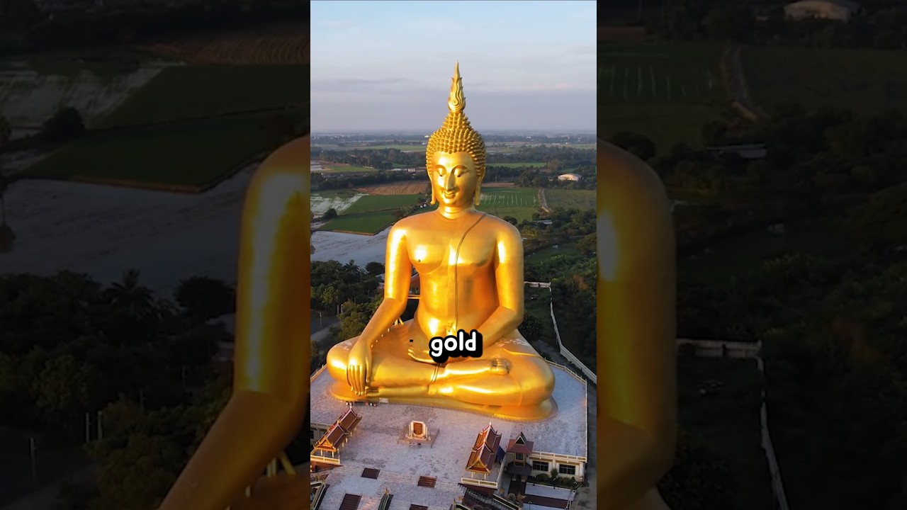 Сколько золота используется в больших статуях Будды в Таиланде?