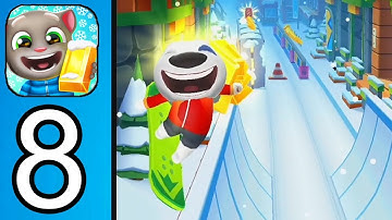 Talking Tom Gold Run - Gameplay Walkthrough Part 8 - Best run RECORD - ( iOS, Android )