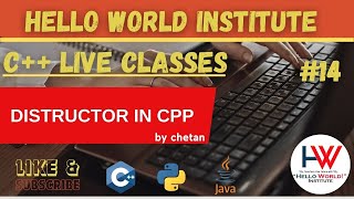 distructor in cpp language ||  @helloworld_institute