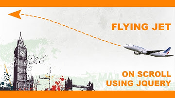 Animate to left when scrolling web page using jQuery