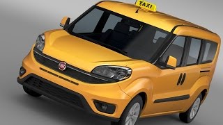 3D Model Fiat Doblo Maxi Taxi 152 2015 3D Model at 3DExport.com