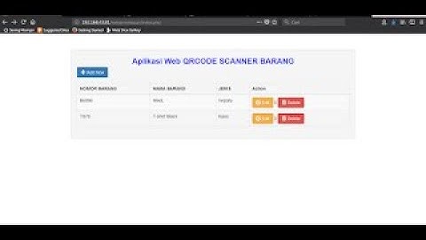 Source code Aplikasi android qr code scanner dengan mysql