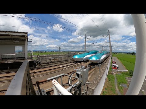 くりこま高原駅で東北新幹線を撮影　Shooting the Tohoku Shinkansen at Kurikoma-Kogen Station