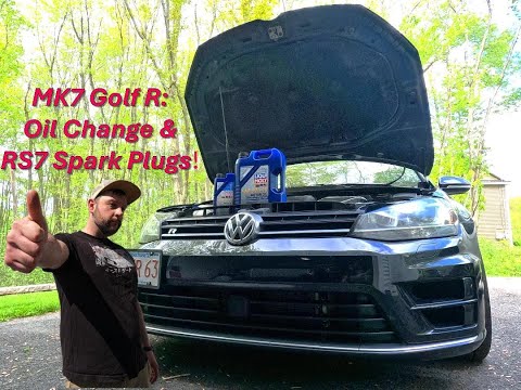 Essential MK7 Golf R Maintenance: Oil Change + RS7 Spark Plug Install (DIY Guide)
