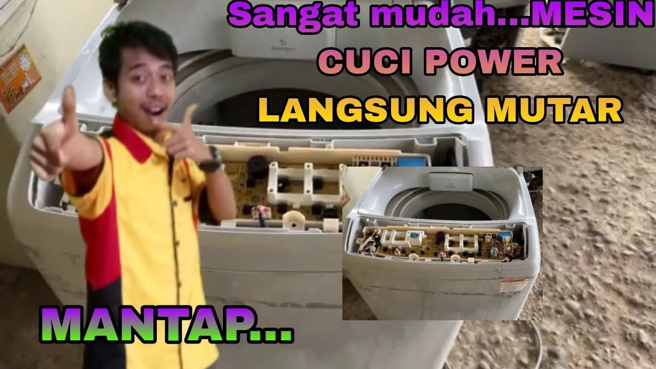 mesin cuci samsung power langsung mutar