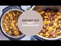 Instant Pot Beef Stroganoff