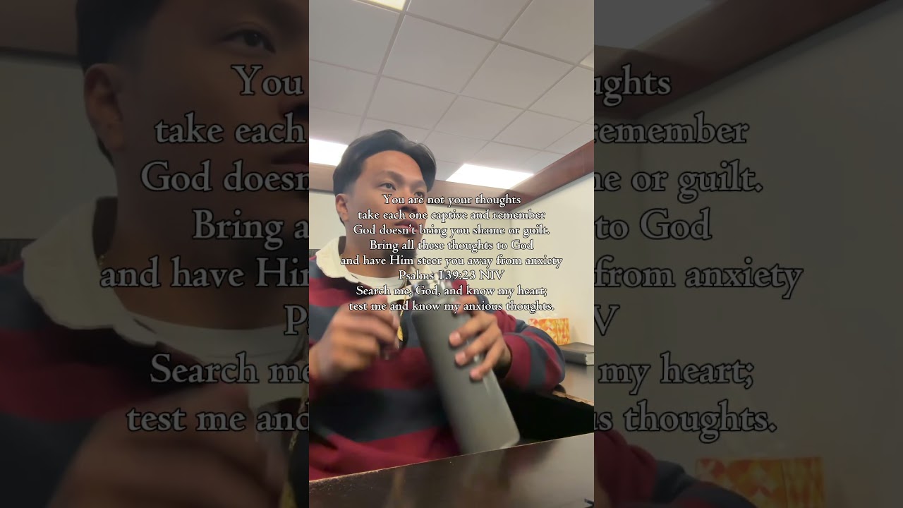 Give your anxious thoughts to the Lord 