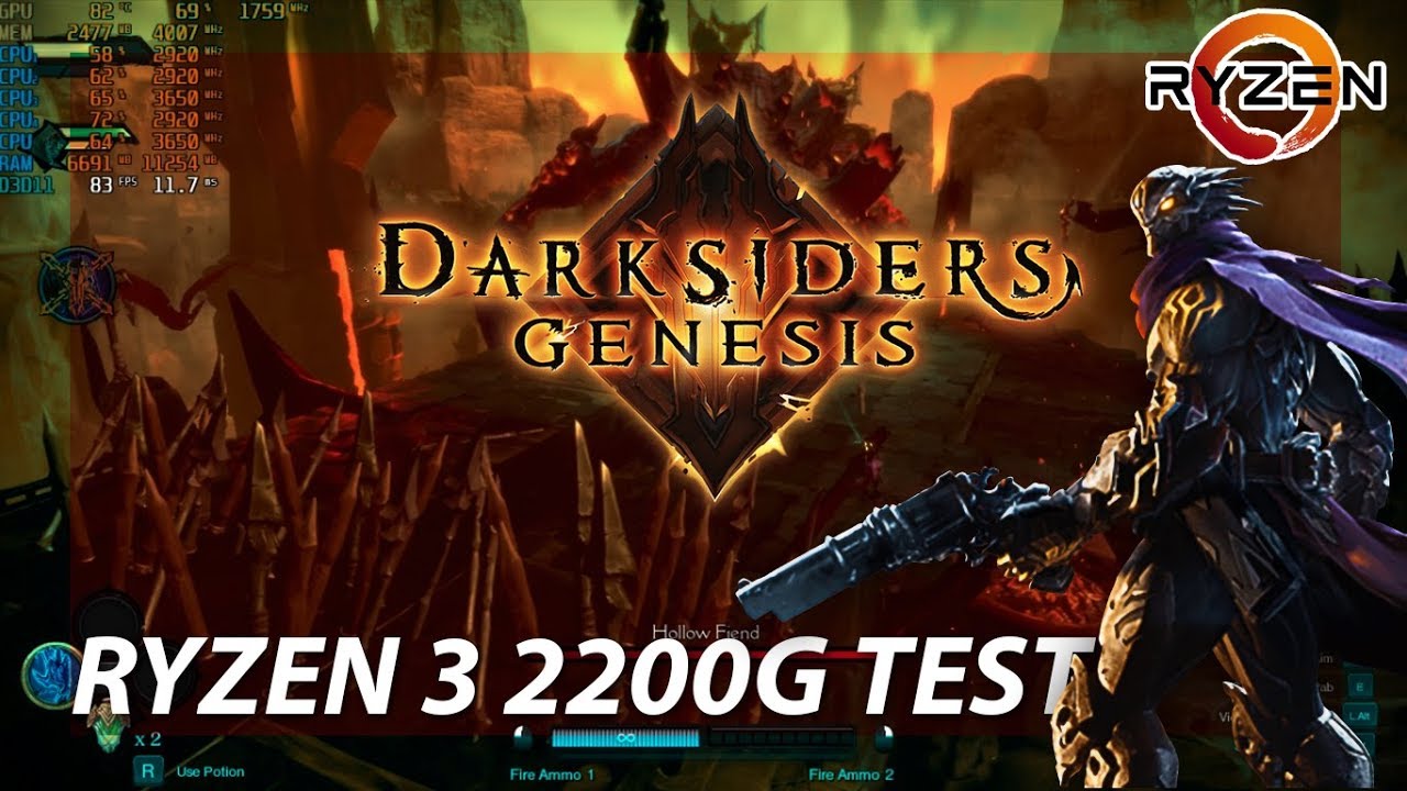 [PC] DARKSIDERS GENESIS - Ryzen 3 2200G Game Test - PC Gameplay