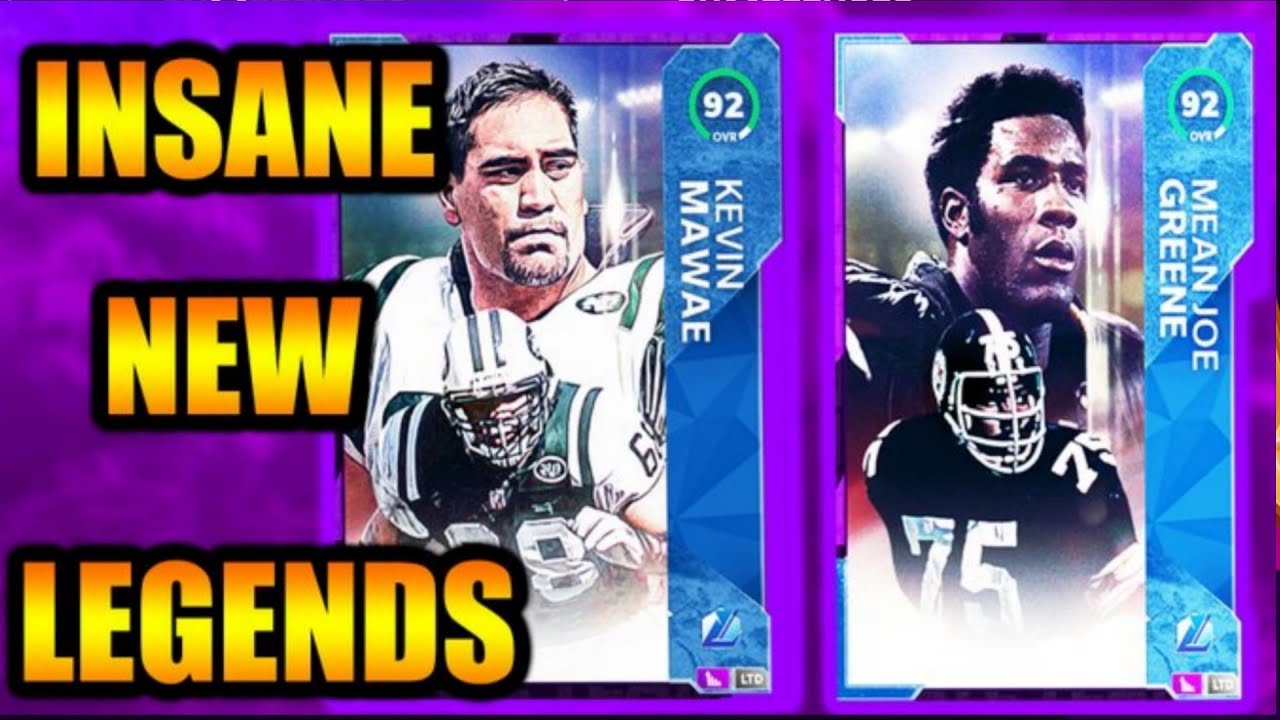 INSANE NEW LEGENDS KEVIN MAWAE AND MEAN JOE GREENE! INSANE LEGEND PULL! MADDEN 21 ULTIMATE TEAM!