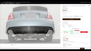 Athlete Statistics Street Driven Performance - Carbon Fiber Diffuser Install on 2006 Pontiac GTO
