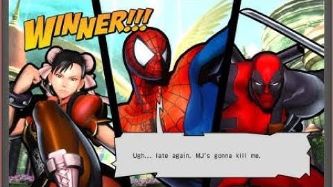ULTIMATE MARVEL VS. CAPCOM 3 Deadpool, Spider Man, and Chun Li Part 1