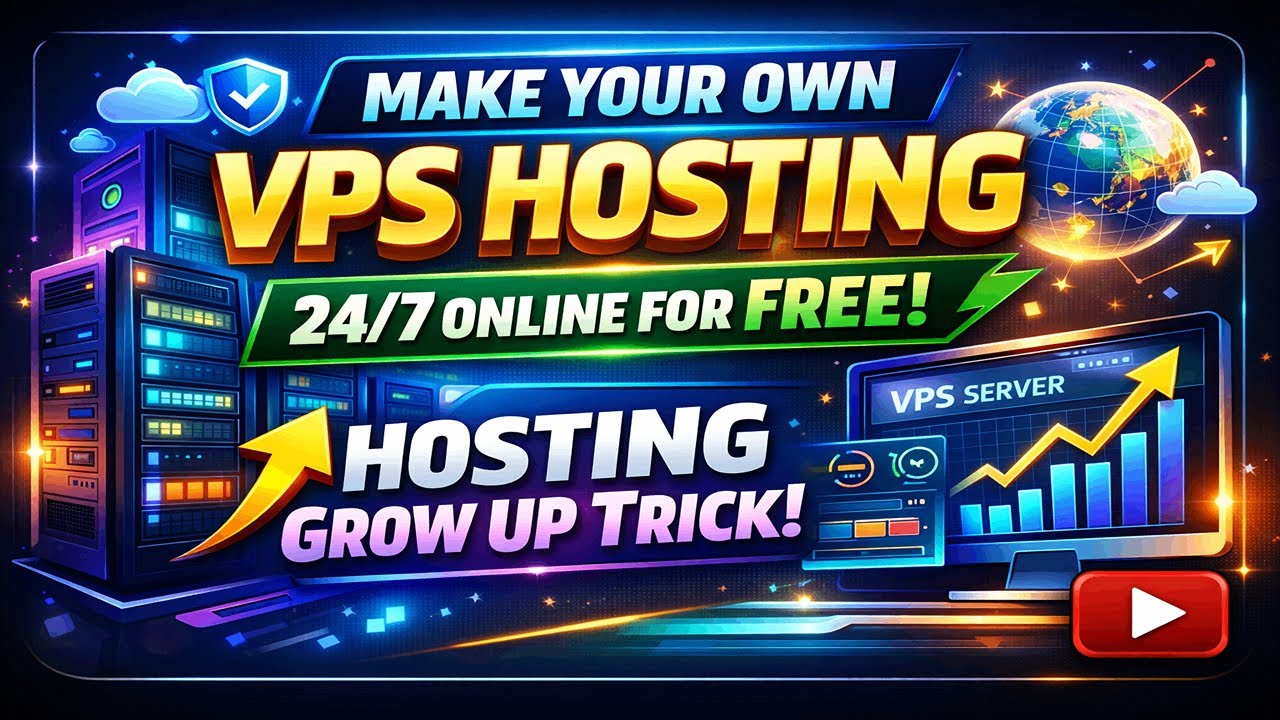 How to Create Your Own FREE VPS Hosting (24×7 Online) | No Cost | 2026 ...