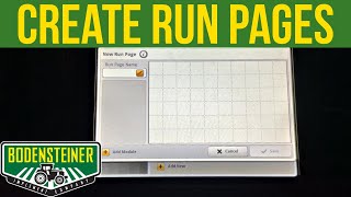 Creating Run Pages on a Gen 4 Display