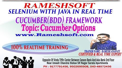 RAMESHSOFT: Cucumber options class By Ramesh Anupati