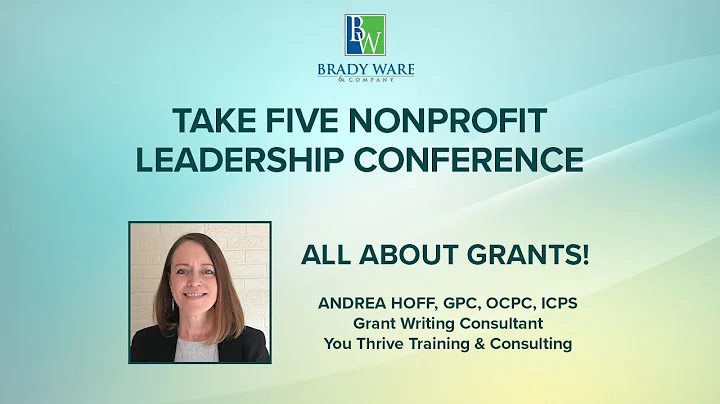 All About Grants! with Andrea Hoff