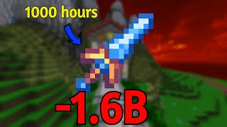 I spent 1000 hours grinding for this insane sword... (Hypixel Skyblock)