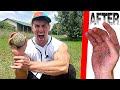 Catching a CACTUS so Nobody else has to *HANDS RUINED FOR LIFE* | Bodybuilder VS Cactus Experiment