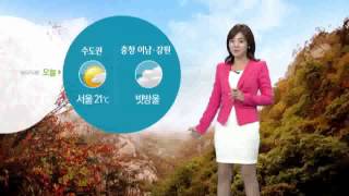 오늘 수도권 서울 21˚C…충청 이남·강원 빗방울 (2014-11-01) / YTN 웨더