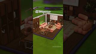 Modern living room with CC ✨ #sims4 #sims4cc #sims4asmr