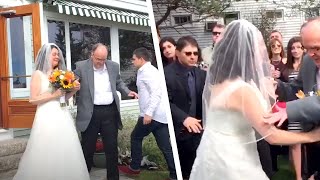 Невеста не сразу поняла, почему отец прервал церемонию, а потом залилась слезами