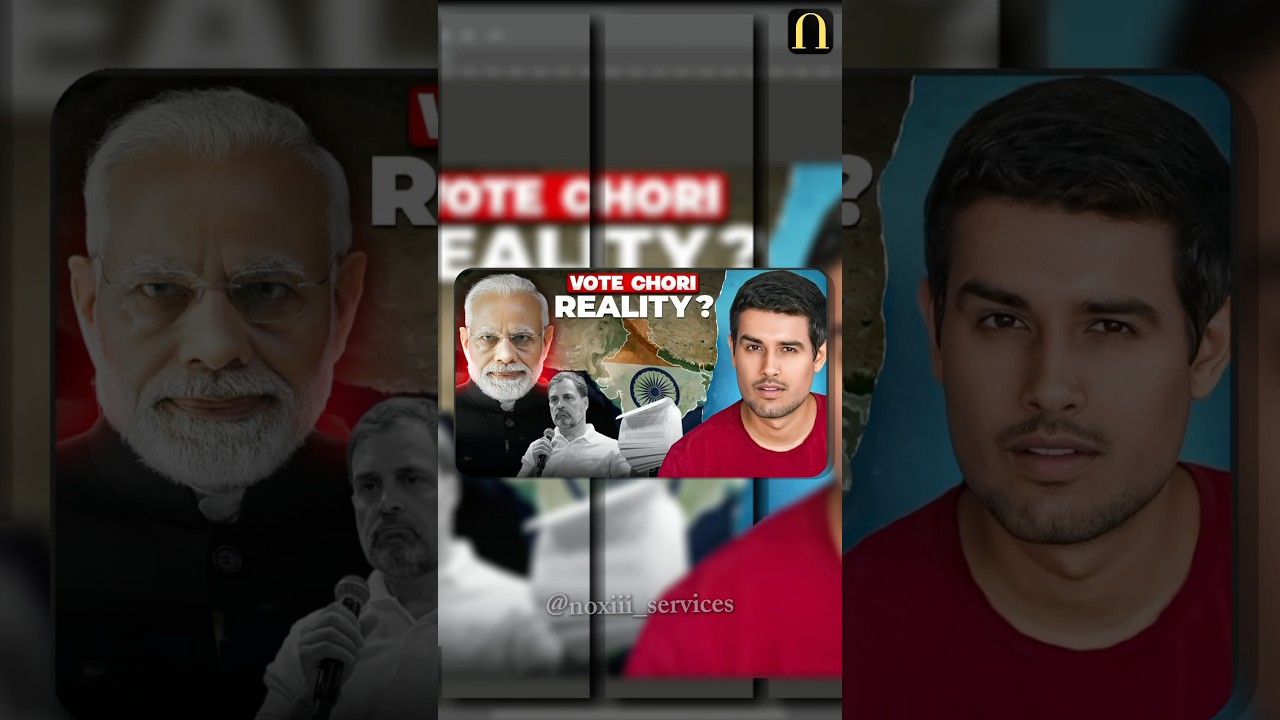 Dhruv Rathee Thumbnail Redesign #graphicdesign #noxiiiservices #thumbnail