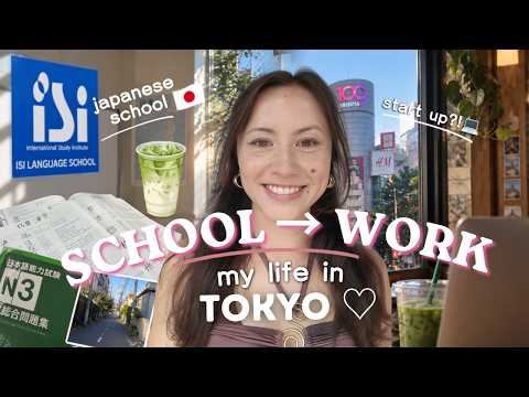 a day in my life in tokyo: language school + working at a startup