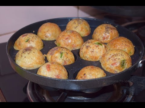 गोल गोल फुले फुले रवा ( सूजी ) के आप्पे | Instant Suji / Rava Appe Recipe |Recipeana