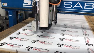 CNC | ShopSabre | Print+cut job set up using OptiScout